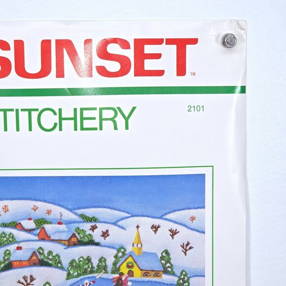 Vintage Sunset Stitchery “Quilted Christmas Morn” Kit 2101 Holiday‎ Scene 8×10 – - Picture 10 of 13